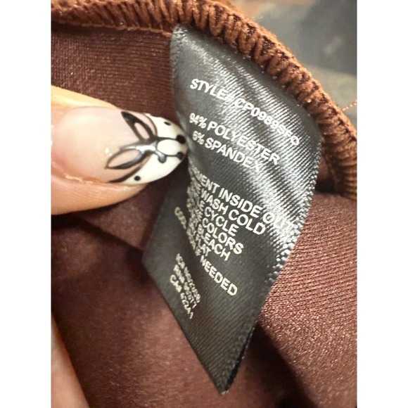 Sanctuary Brown Abbey Leggings Pullover Ankle Slit Faux Suede Size Small - Picture 10 of 10